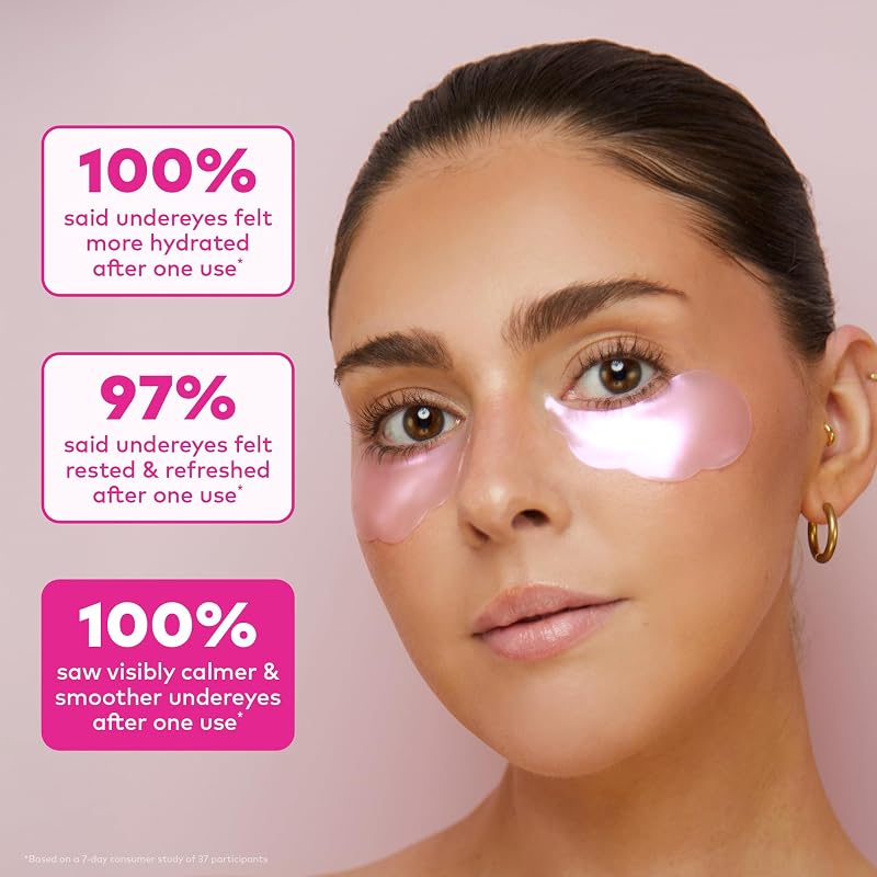 Undereye Hydrogel Masks with Cherry Extract & Hyaluronic Acid – Calming Clouds (MakeUp Eraser)