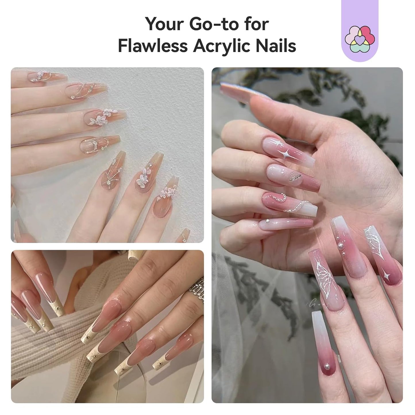 Low Odor Acrylic Nail Monomer - SAVILAND SSPro X Pure EMA, 500ml for DIY Nail Extensions