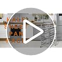 10-Tier Sheet Pan Rack with Wheels for Home Use - Adjustable Aluminum Bakeware Organizer