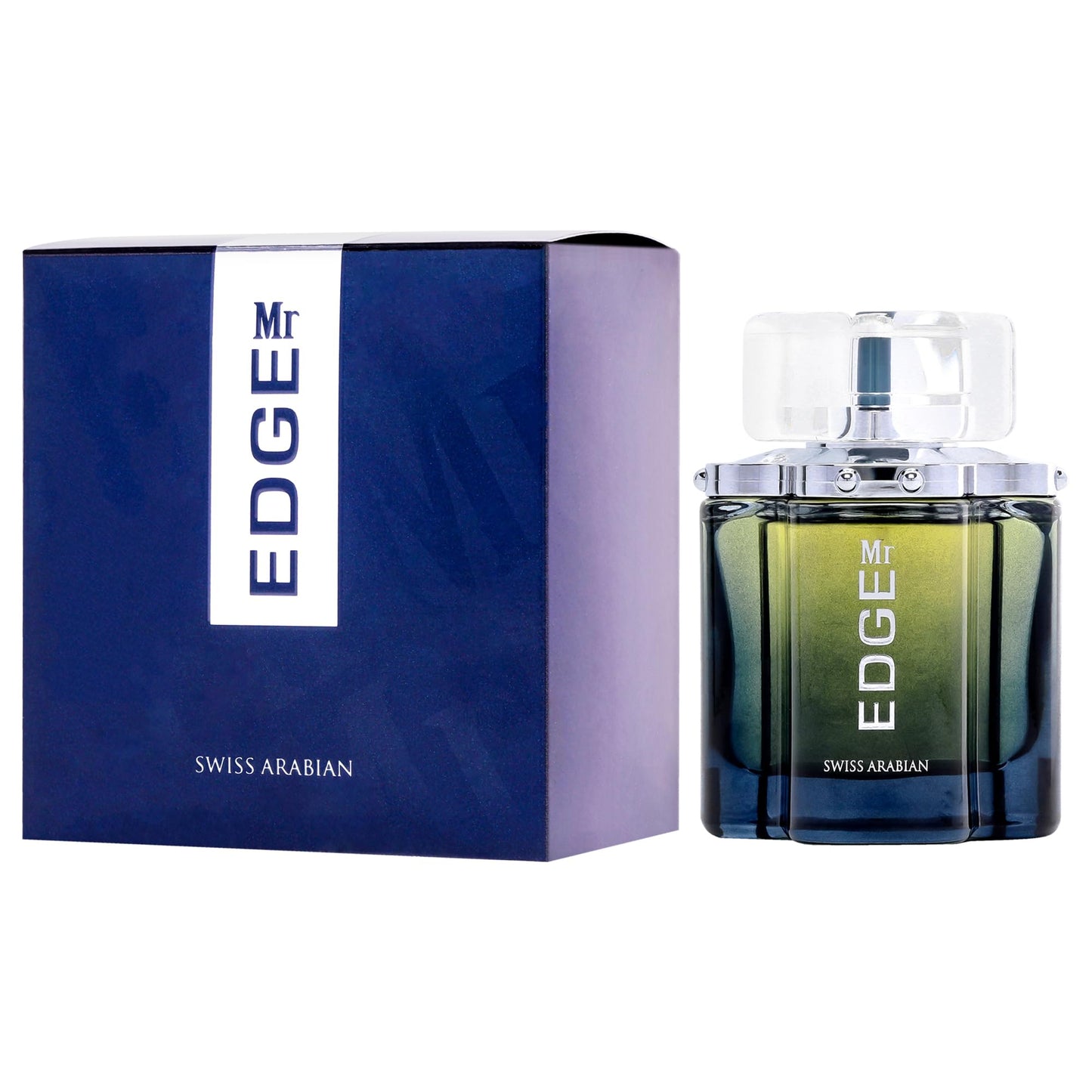Swiss Arabian Mr EDGE - Luxury Products From Dubai - Long Lasting, Addictive Personal EDP Spray Fragrance - Seductive Signature Aroma - 3.4 Oz