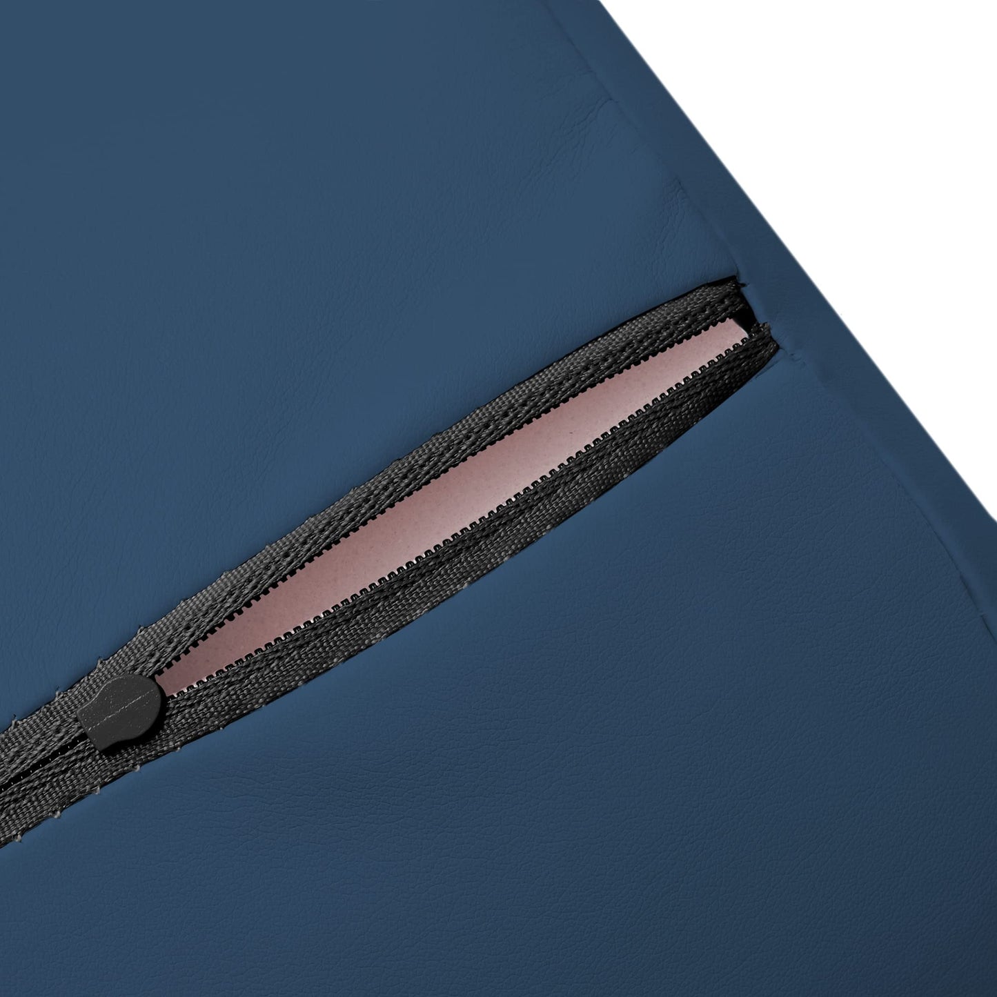 Saloniture 3/4 Round Massage Table Bolster Pillow Pad - 26 x 6 x 4-1/2 Inch - Blue