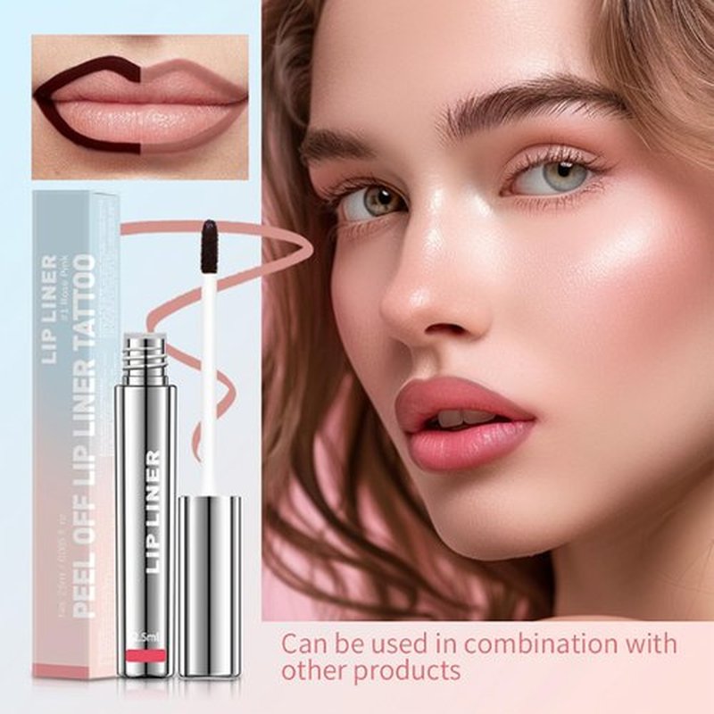 KDGENG Boulari Lip, 2.5ml/0.08fl.oz Boulari Peel Off Lip Liner Stain, Long Lasting Boulari Lip Stain Nude, Boulari Lip Stain Peel Off Waterproof, Boulari Lip Tint Stain Peel Off (#2 Neutral Mauve)