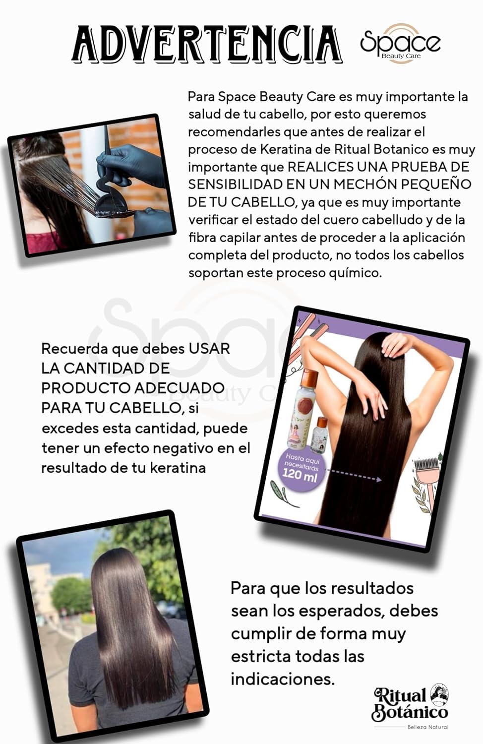 Keratina Ritual Botanico 250ML & Termo Protector 120ML Incluye Cepillo Aplicador & Manual de Instrucciones | Alisado Progresivo Organico Vegano Sin formol ni Amoniaco | Producto Colombiano