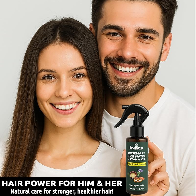 Rosemary Rice Water Hair Growth Spray 5 fl oz – with Biotin, & Peppermint (Variation: Rosemary+5 Fl Oz)