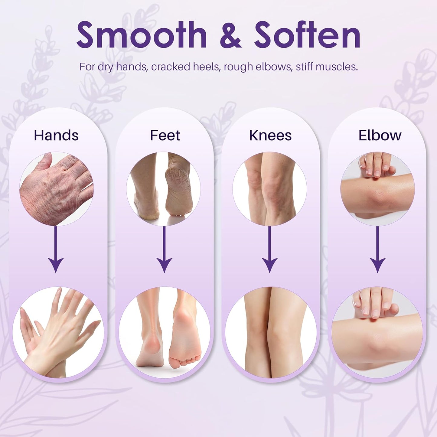 Lavender Scented Paraffin Wax Refills - 10 Pack for Hand & Feet Moisturizing Treatment