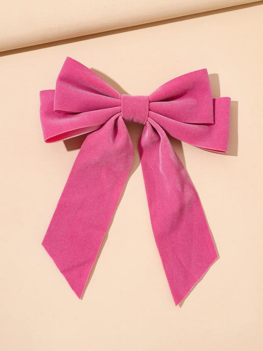 Hair Bows for Women - Big Bowknot Barrettes with Metal Clips and Long Tail Design,Cute Claw Clips for Thick Medium Thin Hair.