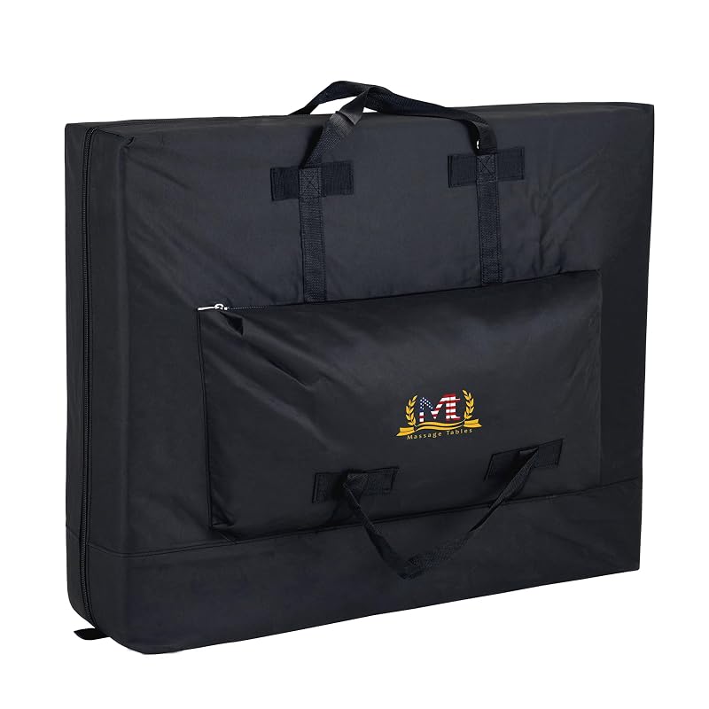 MT Massage Standard 30" Carrying Case for Massage Table – Black Nylon Case with Wheels