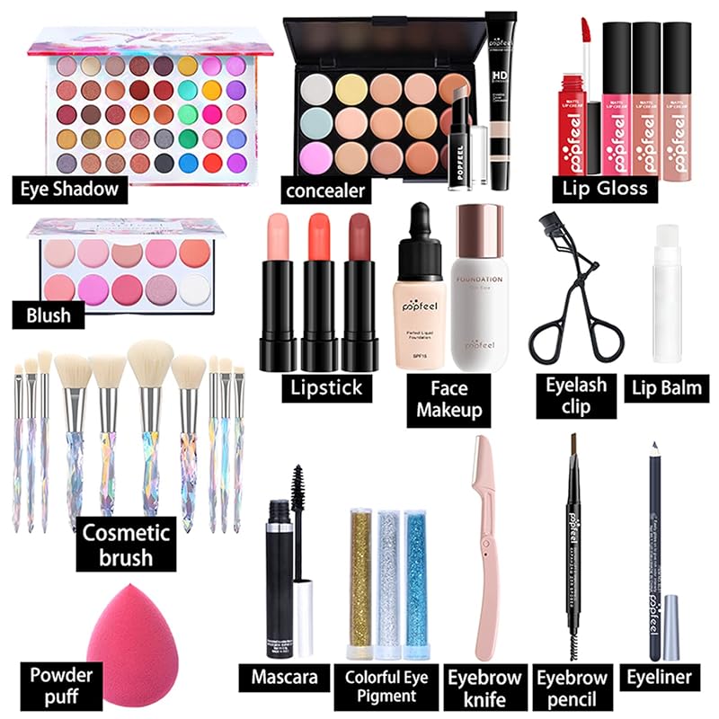 FantasyDay All In One Makeup Kit - Multicolor Gift Set for Women & Teens