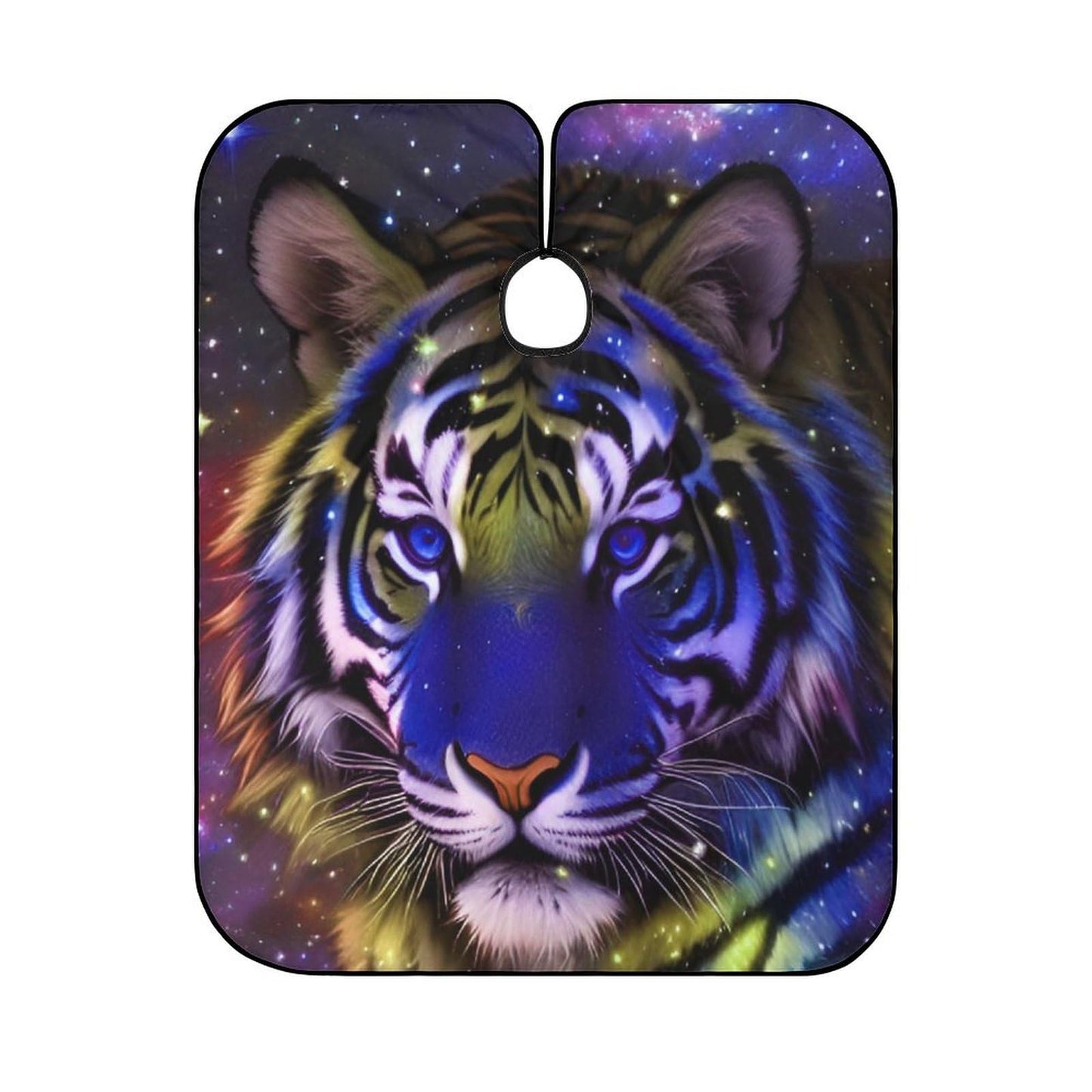 Full Coverage Hair Styling Cape - Mystic Fantasy Galaxy Sky Fantasy Wild Animals Tiger Art Professional Hair Cutting Apron Haircuting Salon Cape Gown for Barbers