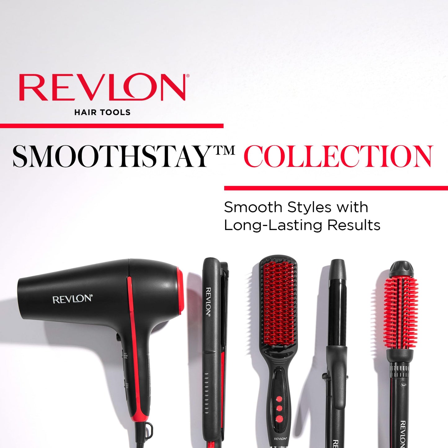 REVLON SmoothStay Coconut Oil Infused Hair Dryer with Diffuser, Blow Dryer with Diffuser and Concentrator Attachment, for Shinier, Smoother, Salon-Quality Hair