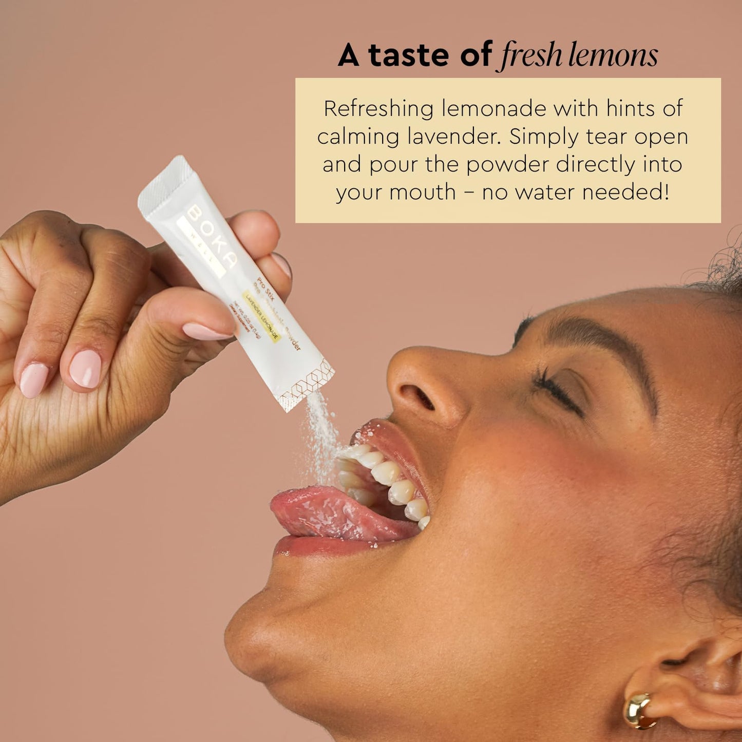 Boka Pro Stix Oral Probiotics for Mouth Bad Breath - 30ct Dental Probiotics Powder, Oral Health Pre + Probiotics for Teeth and Gums, BLIS K12 Oral Probiotic for Healthy Gum Health, Lemonade Lavender