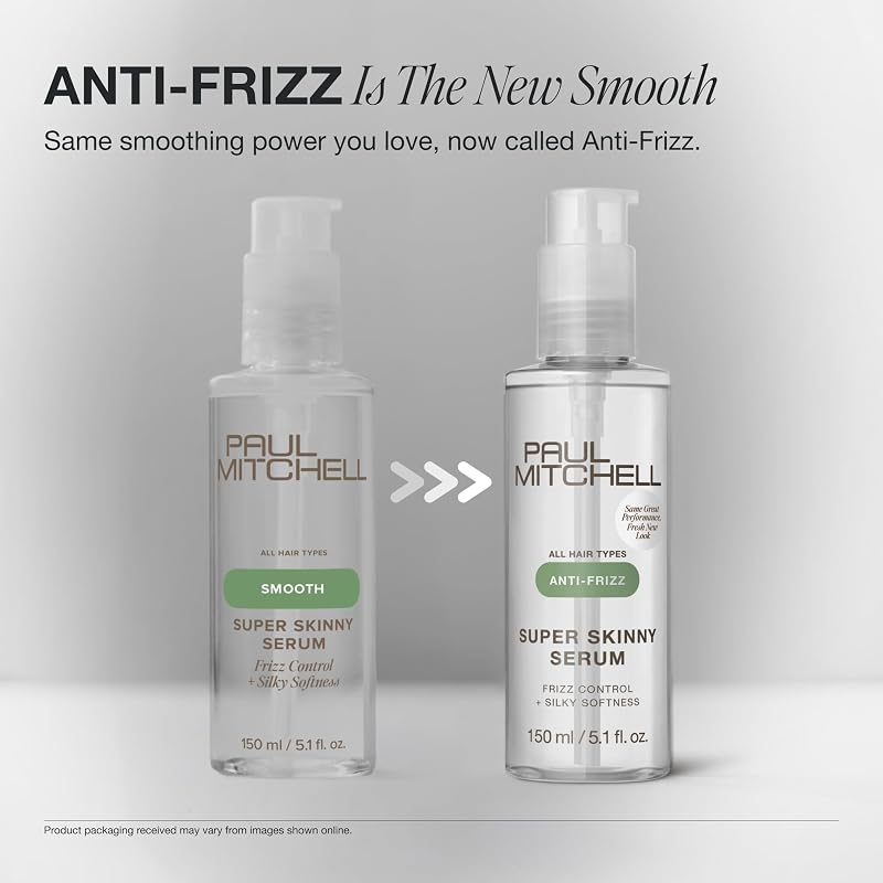 Paul Mitchell Super Skinny Serum Anti-Frizz Blowout Primer with Heat Protectant - Vibrant & Berry Scent 5.1oz