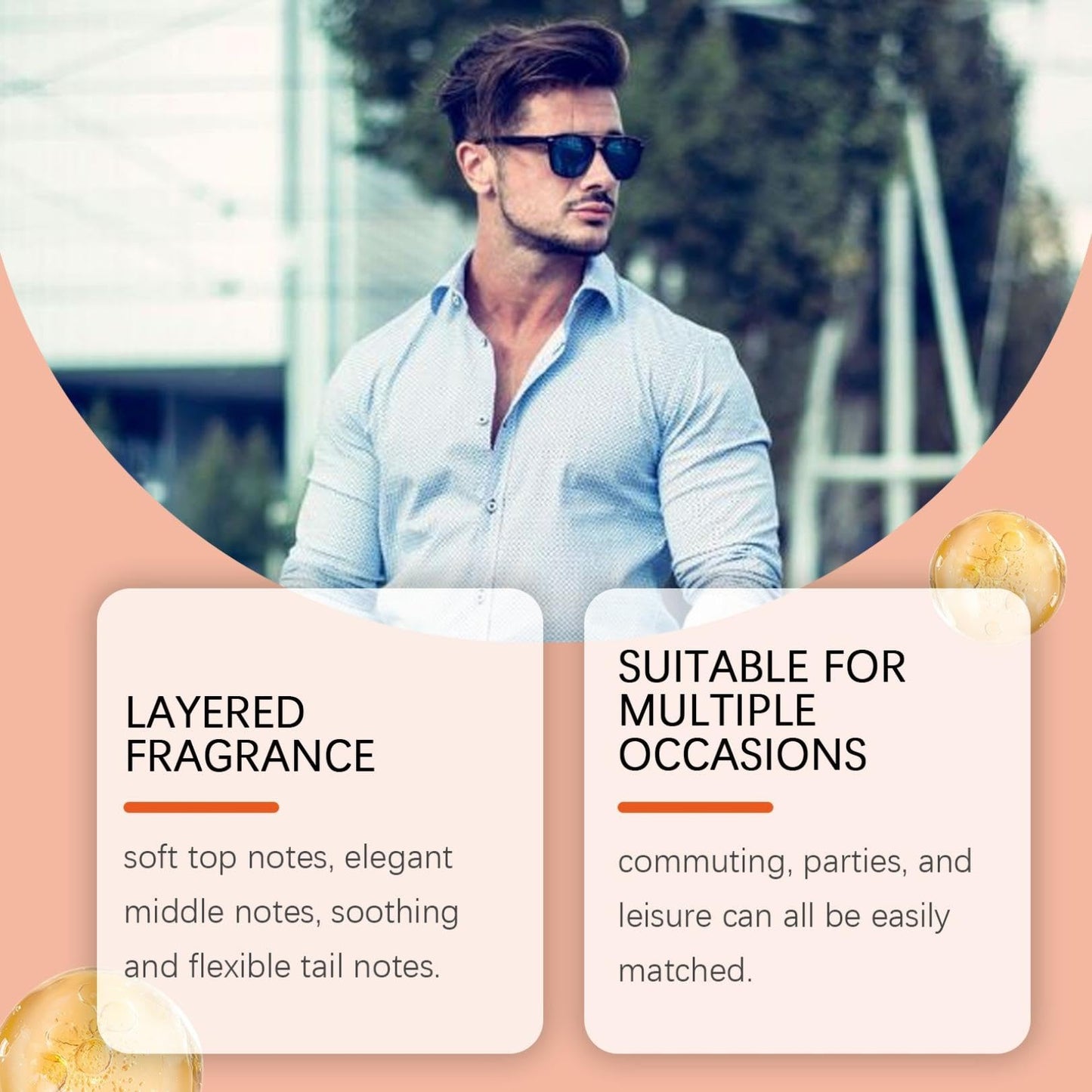 Sandalwood Musk Eau de Parfum Spray for Men & Women, Vanilla Perfume, Charm Cologne Eau De Toilette, Sandalwood Musk Arabian Perfume (1pc)