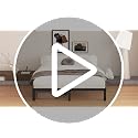 King Size Bed Frame - 10 Inch Platform Metal Bed Frame with Storage & Headboard Connection - Variation of THIS listing