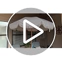 Seazul 6.5ft Patio Umbrella with Fringe – Elegant Cream, Tilt, Anti-Rust Aluminum Pole