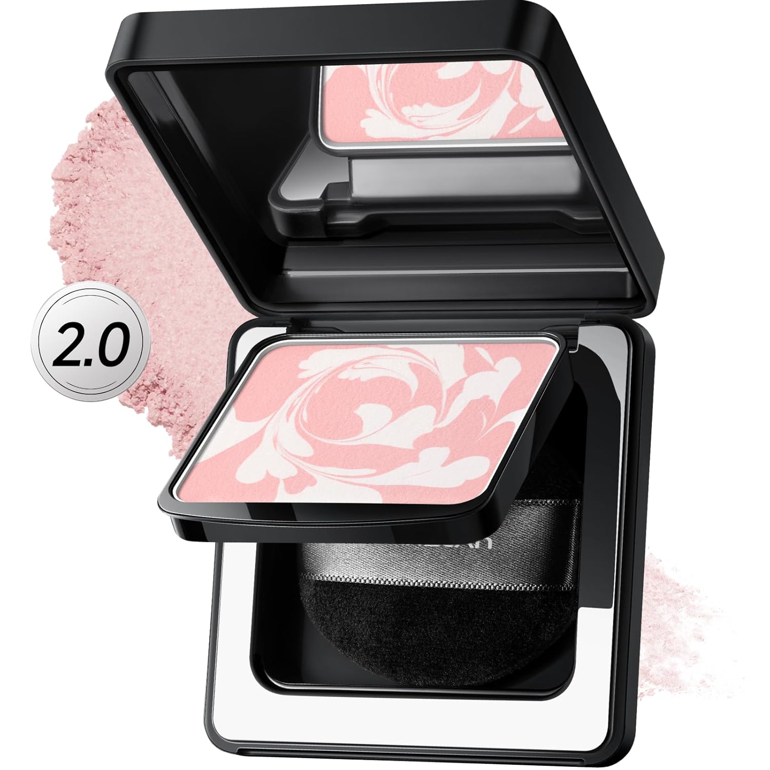 CARSLAN 2.0 Waterproof Translucent Setting Powder - Long-Lasting Oil Control Compact Makeup for Oily Skin, 0.28oz