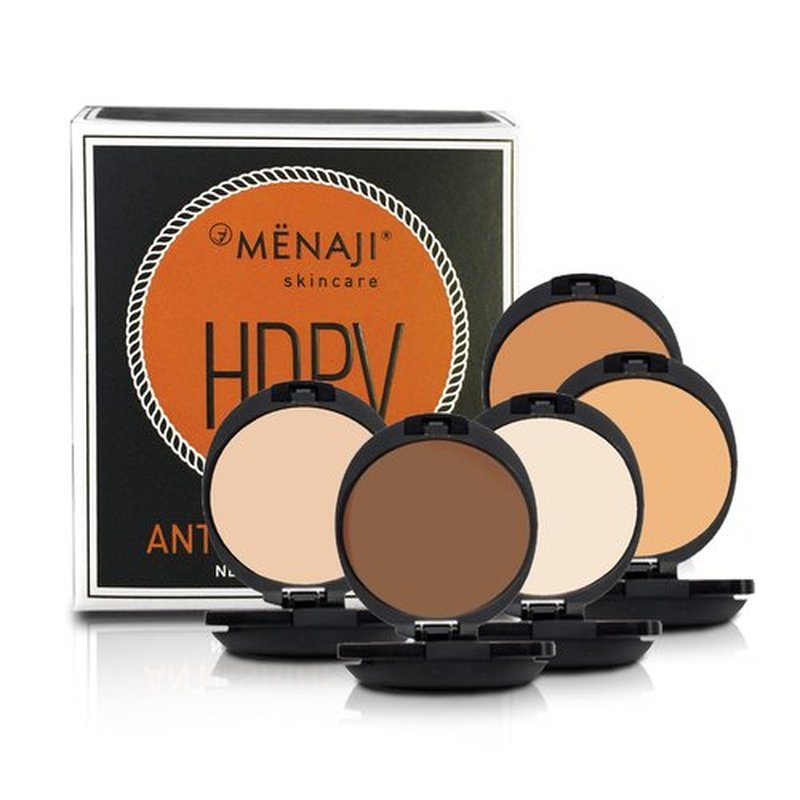 MËNAJI Anti-Shine Powder (HDPV) - Anti-Shine Face Make-Up for Men - Undetectable Full Coverage - Natural Looking Makeup - Mens Makeup - Mens Concealer- Mens Cosmetics - Contains Vitamin C & E - Bronze