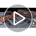 Huusk Chef Knife Set 5 PCS with Roll Bag - Japanese Hand-Forged Kitchen Cutlery