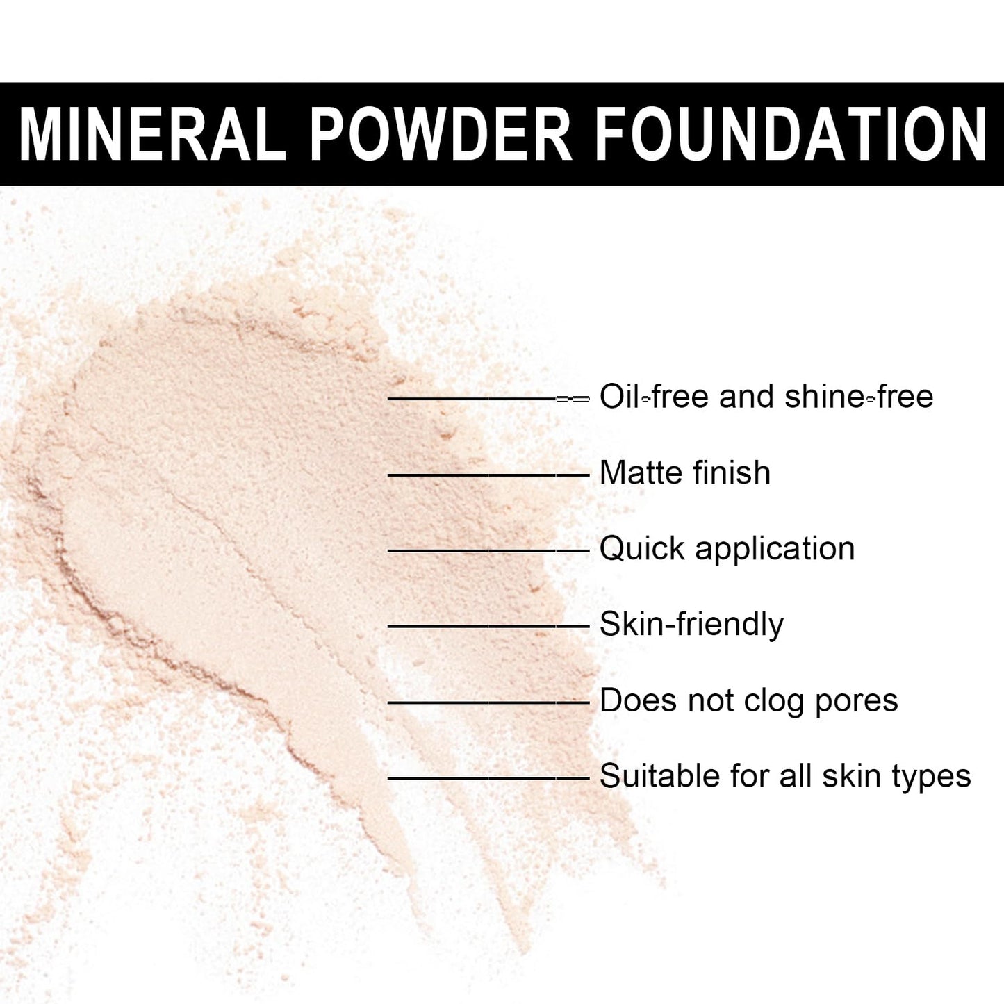 Meilury Sunscreen Mineral Setting Powder, SPF 35, Talc-Free, Blurring Finishing Powder, Buildable Lightweight Coverage, for Matte Base Makeup (#01 Translucent Setting Makeup)