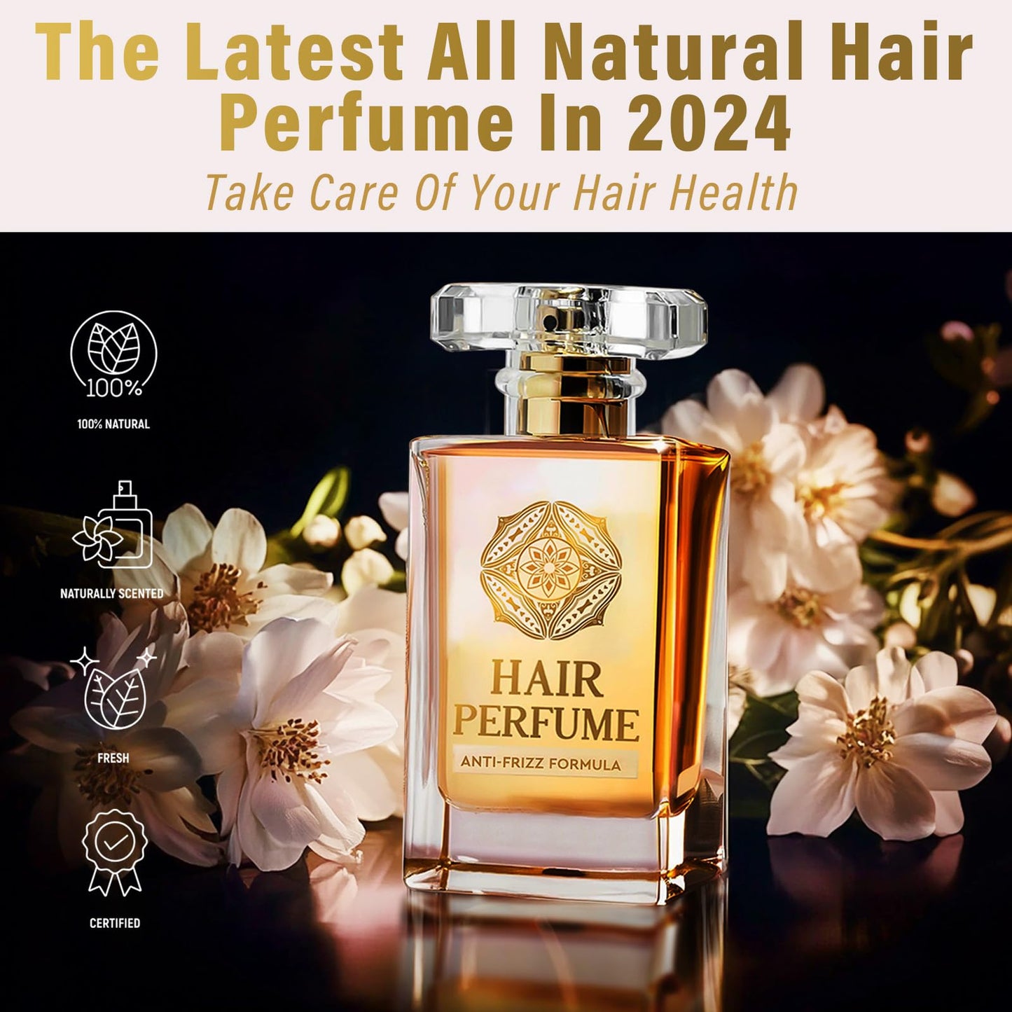 MOSKILA Hair Perfume, Pheromones Perfumes for Women, Natural Perfume Oil Extract to Hair Care and Attract Him, Lasting Fragrance for Long Time, 1.7Fl Oz