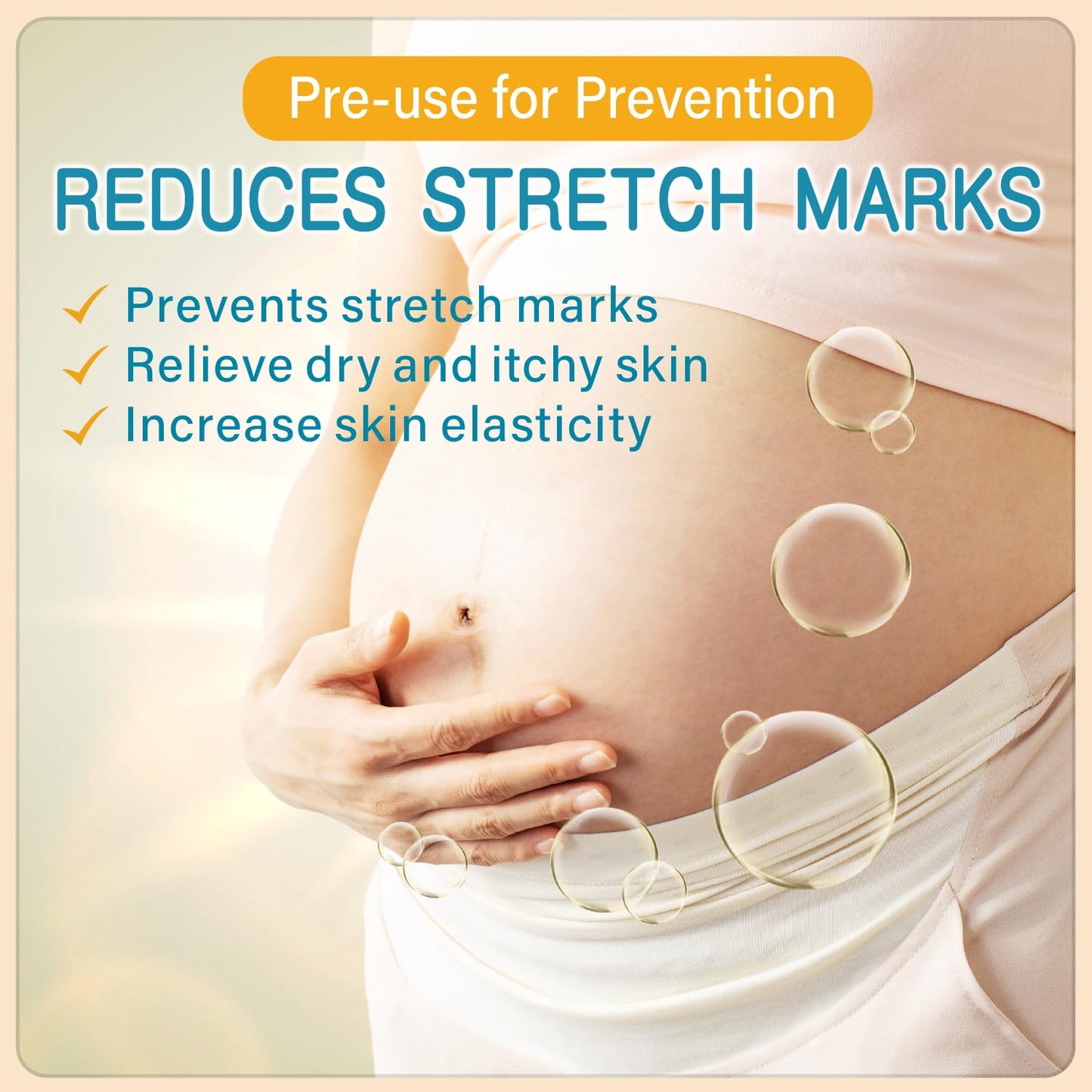 PEGO Stretch Mark Oil for Pregnancy, Maternity Body Oil for Stretch Mark Prevention & Reduction, Hydrating Skin Care, 4.06oz (2Pack)