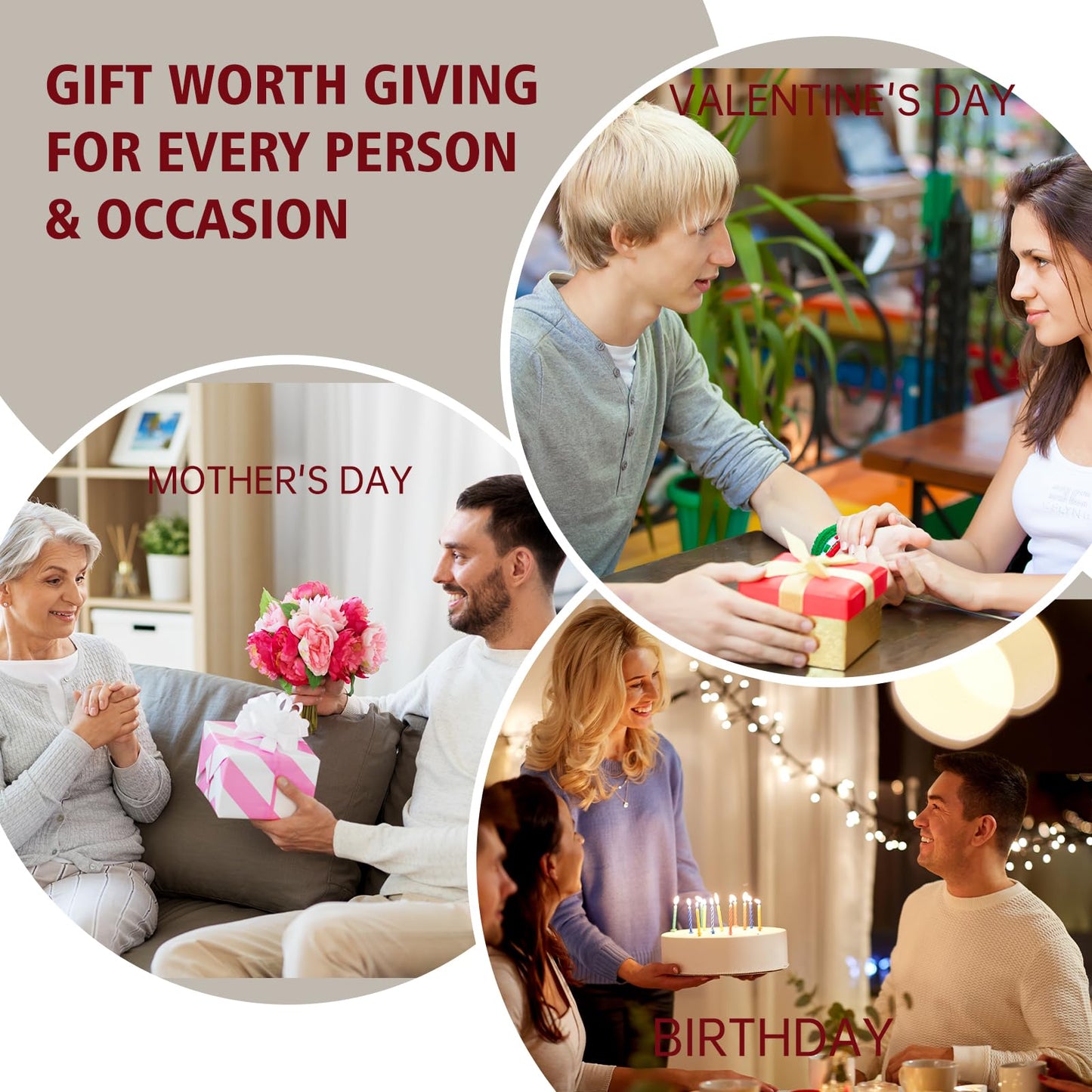 Bath and Body Gift Set for Women & Girls, Rose 4PCS Set for - Shower Gel, Body Lotion, Body Mist, Exfoliating Scrub, Personal Portable Body Care Travel Set