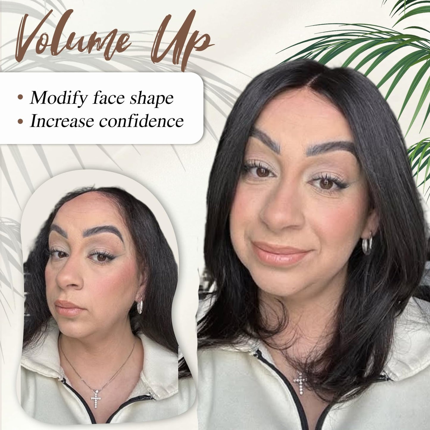 lagomance Hair Toppers for Women Real Human Toppers for Women with Thinning Hair 100% Real Human Hairpieces 12 inch Mono Base Hairpieces for Thinninghair（Natural Black）