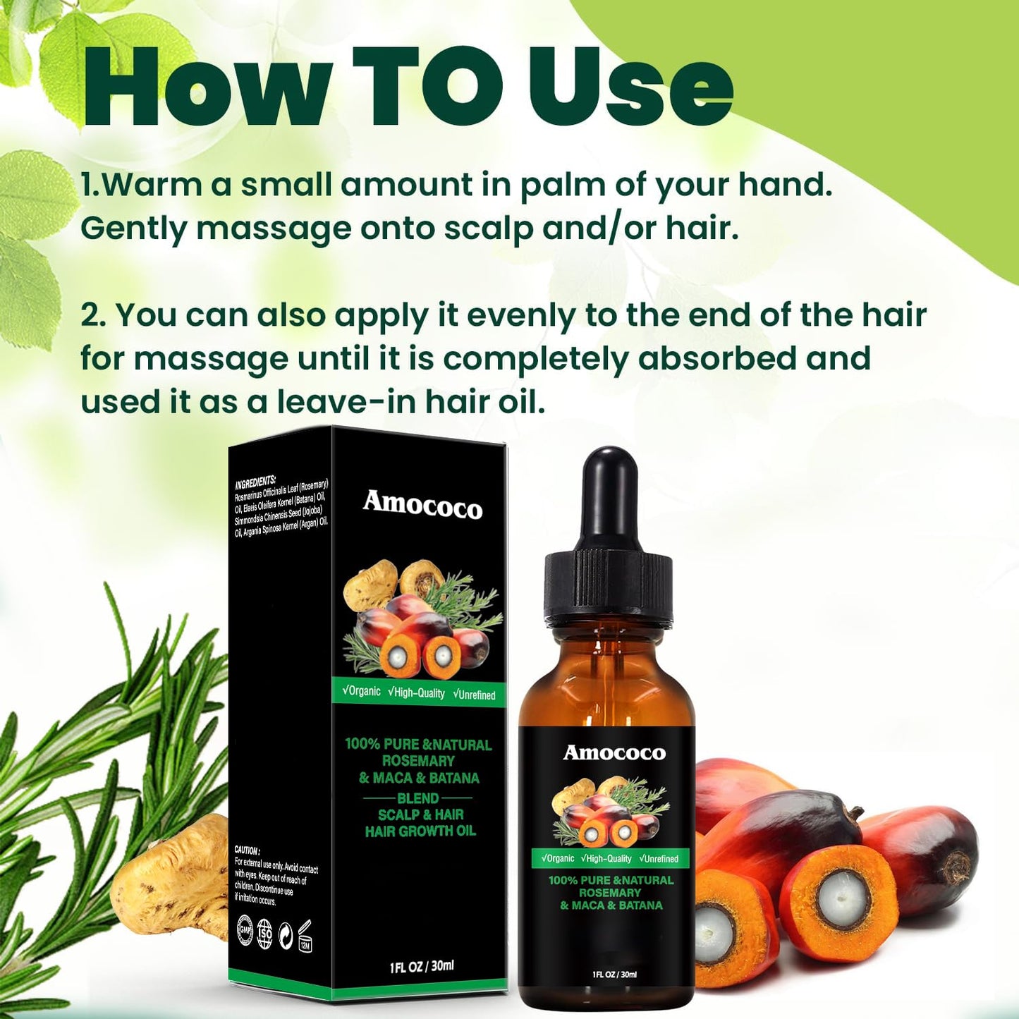 Amococo Batana Hair Care Bundle - 150ml Mask + 30ml Oil | Natural Nourishment