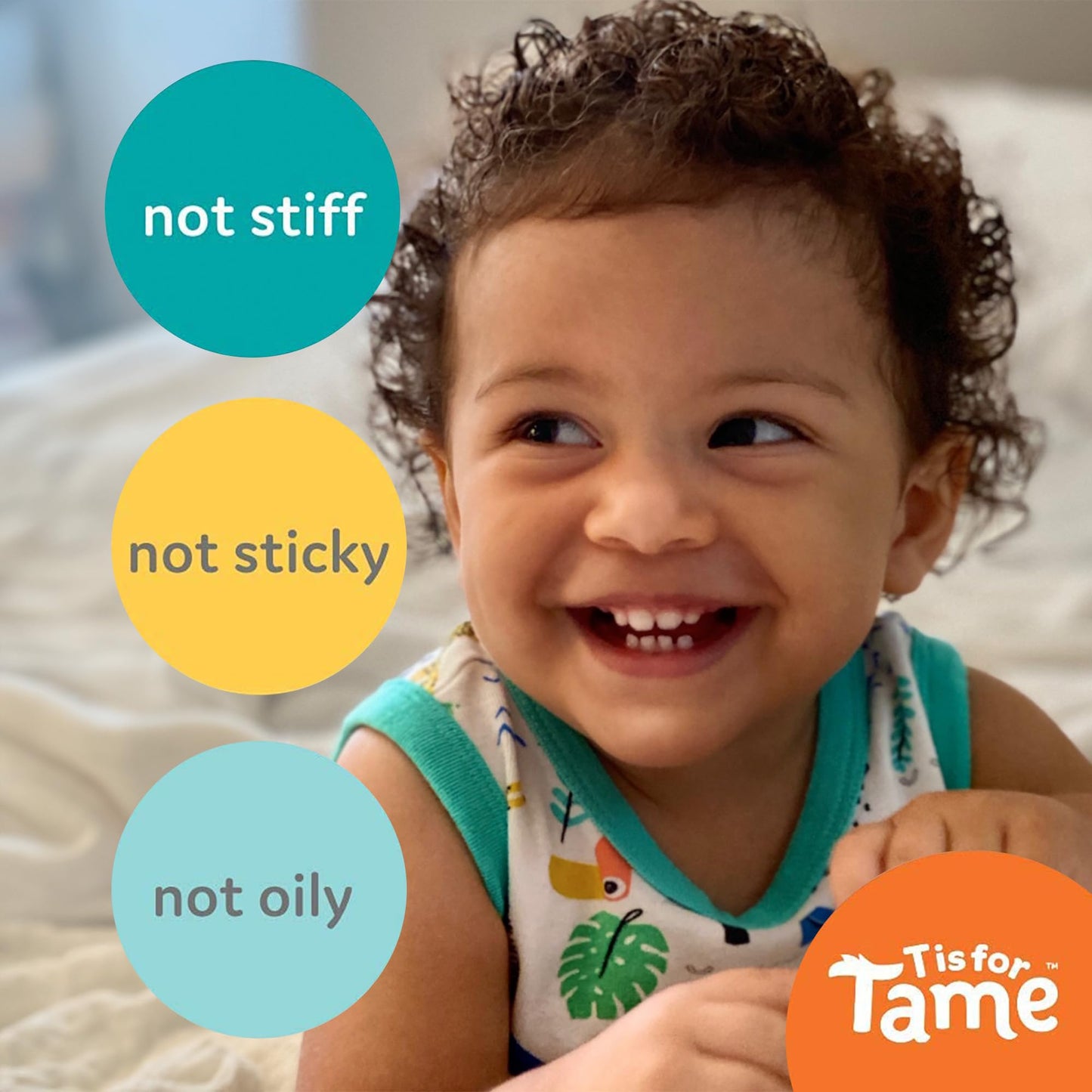 T is for Tame - Taming & Detangling Spray - Children's Hair Tamer with Natural Coconut Oil For Tangles, Knots & Frizz (Pack of 1)