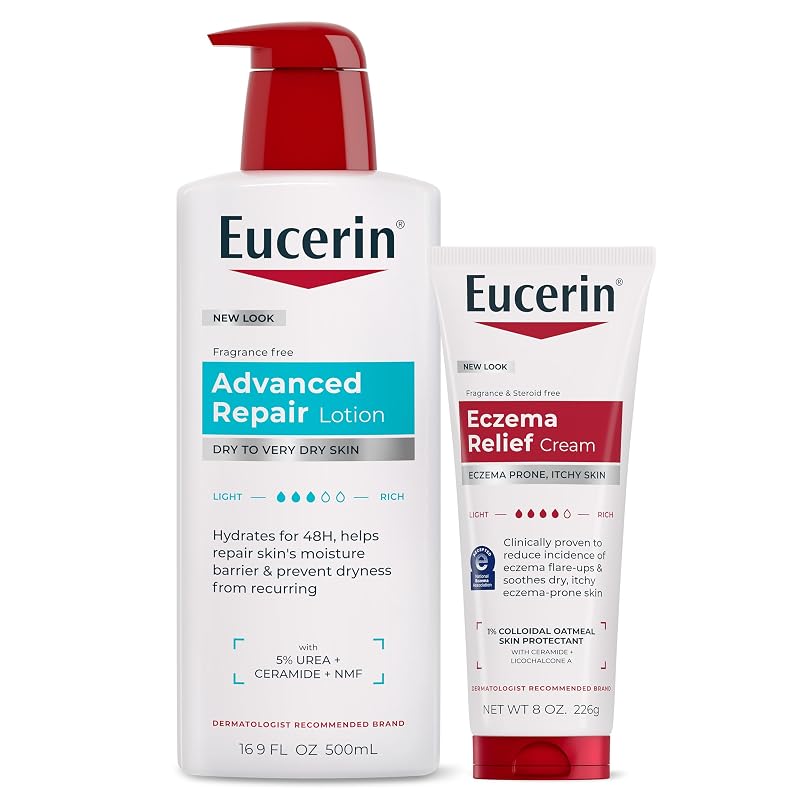 Eucerin Advanced Repair & Eczema Relief Bundle - 2-Piece Skin Care Set