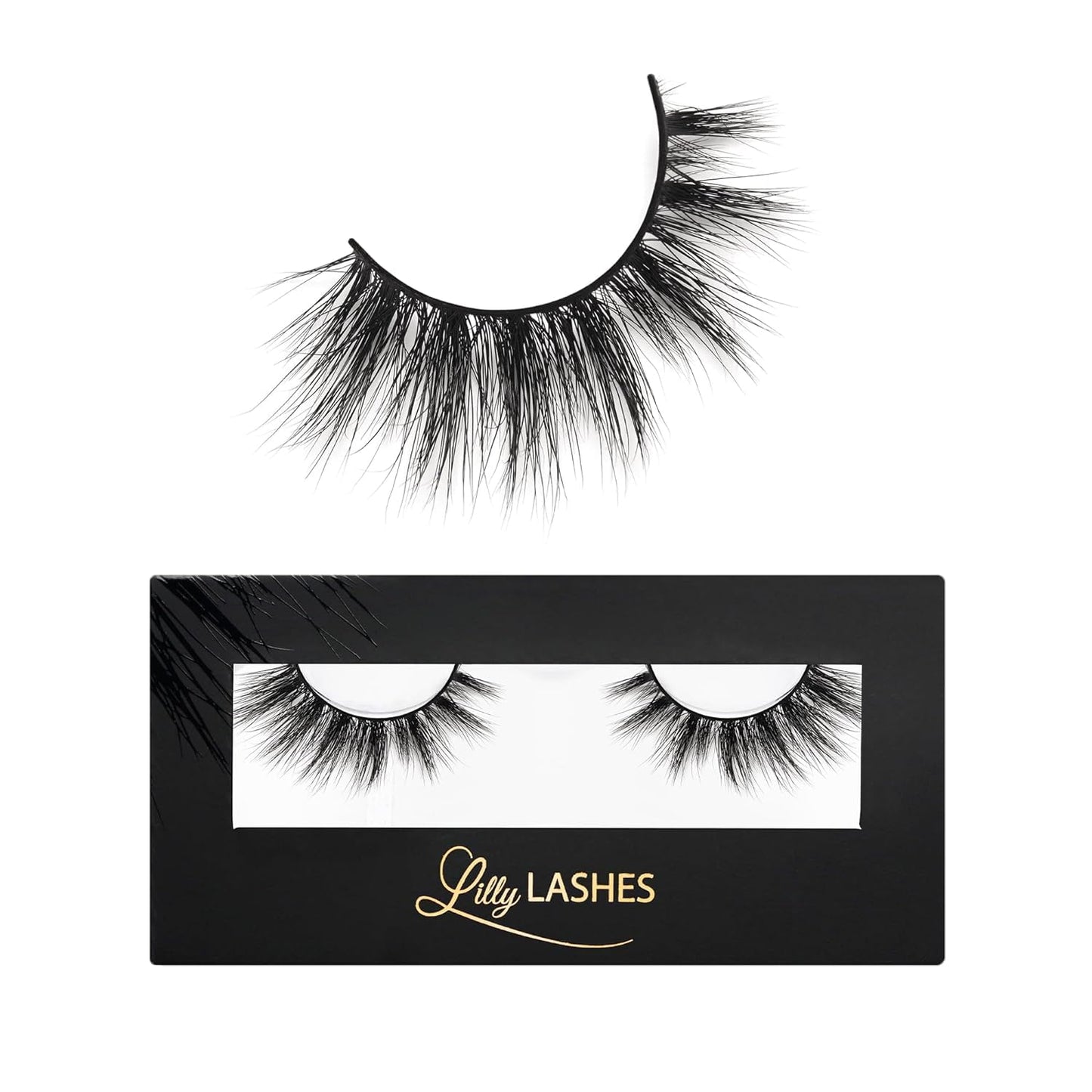 Miami Flare 3D Mink Lashes by Lilly Lashes | Reusable Wispy & Fluffy Strip Eyelashes