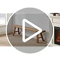 Farmhouse End of Bed Bench 20 Inch Natural Solid Wood Entryway Seat