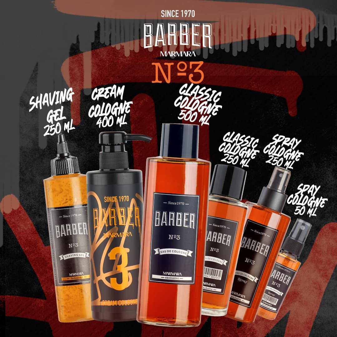 Travel Size Marmara Barber Cologne (50ml) - Ideal for Modern Barbers & Shaving Enthusiasts