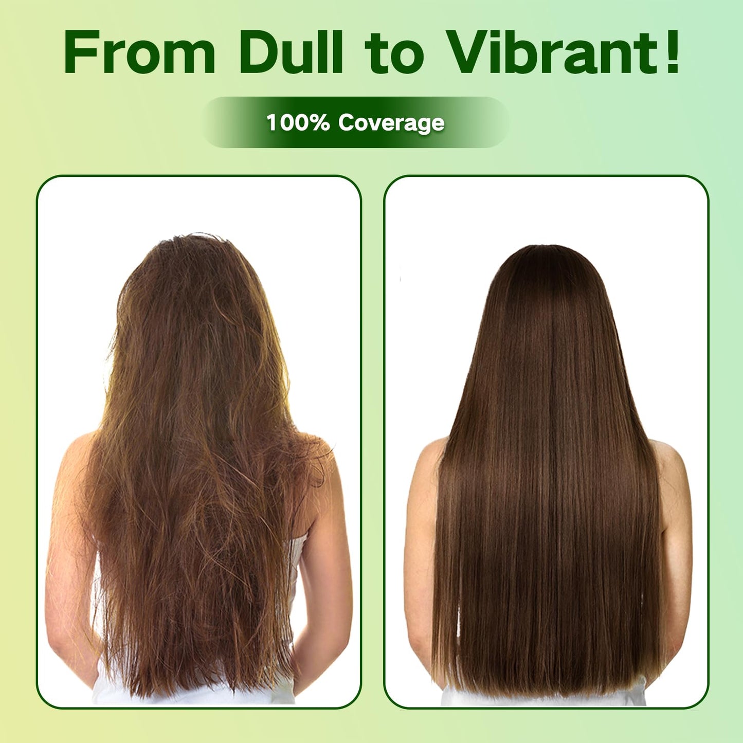 Fokiabin Gray Coverage Color Shampoo - 3-in-1 Color Depositing Shampoo with Herbal Formula, Ammonia-Free Hair Dye for Women & Men, Long-Lasting Root Touch Up (Dark Brown, Lasts 6 Weeks)