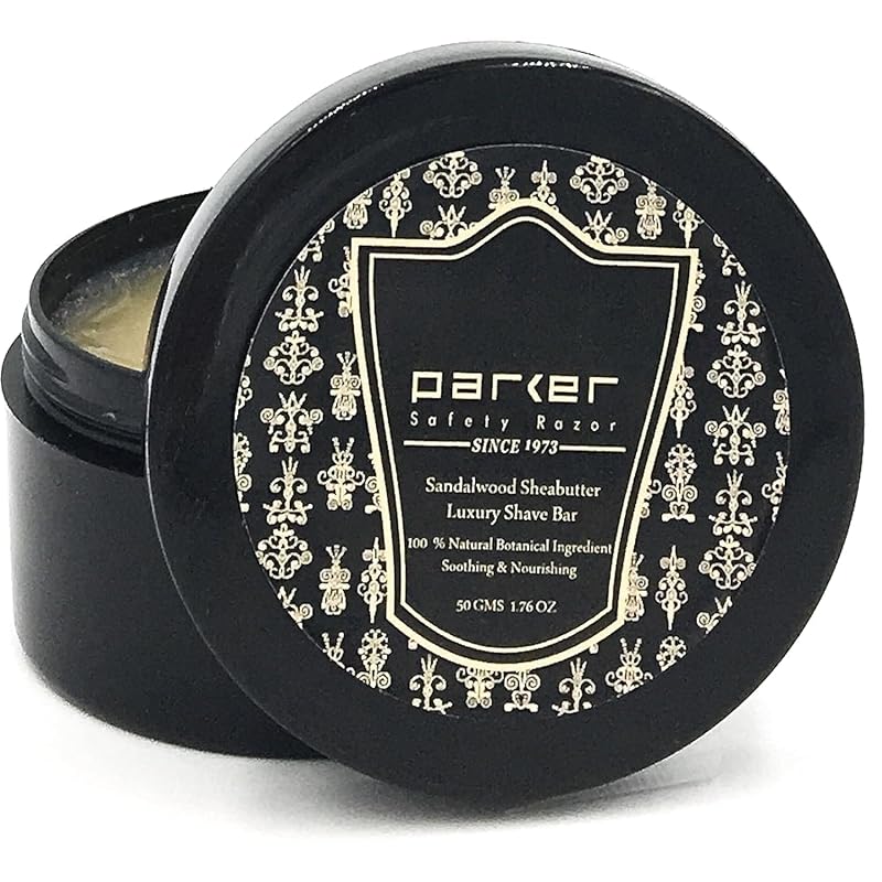 Shaving Soap Travel Pack with Sandalwood & Shea Butter, Parker 1.76 oz (2-Pack)