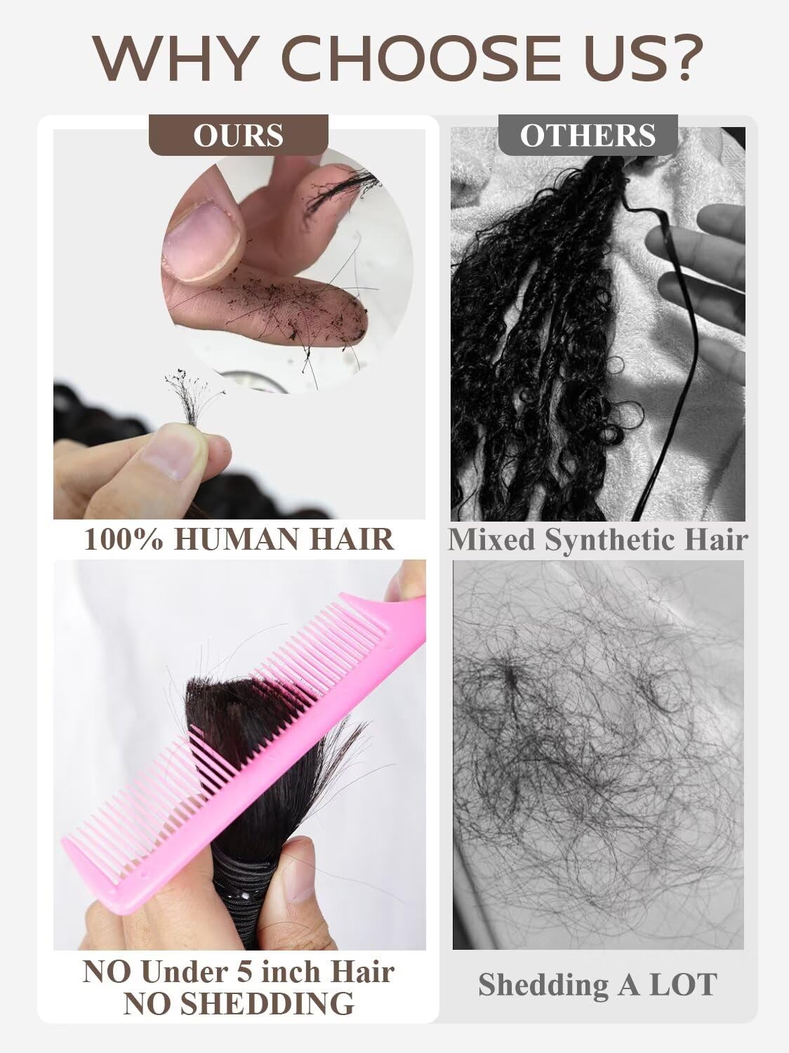 Human Braiding Hair, Boho Braids Human Hair 1 Bundle 50g 18 Inch Deep Water Wave Bulk Human Hair for Braiding No Weft 12A Brazilian Virgin Curly Human Hair Extensions for Wet and Wavy Braiding Hair