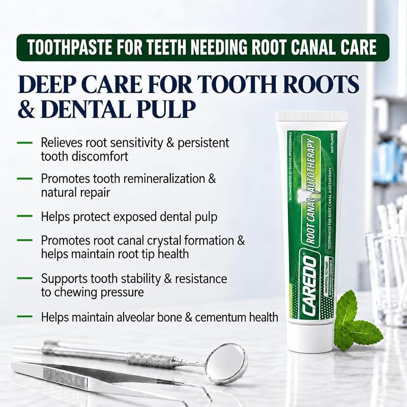 CareDo Gum Repair Toothpaste Before Root Canal Treatment – 3.52 Oz, Mint, Remineralizing Hydroxyapatite