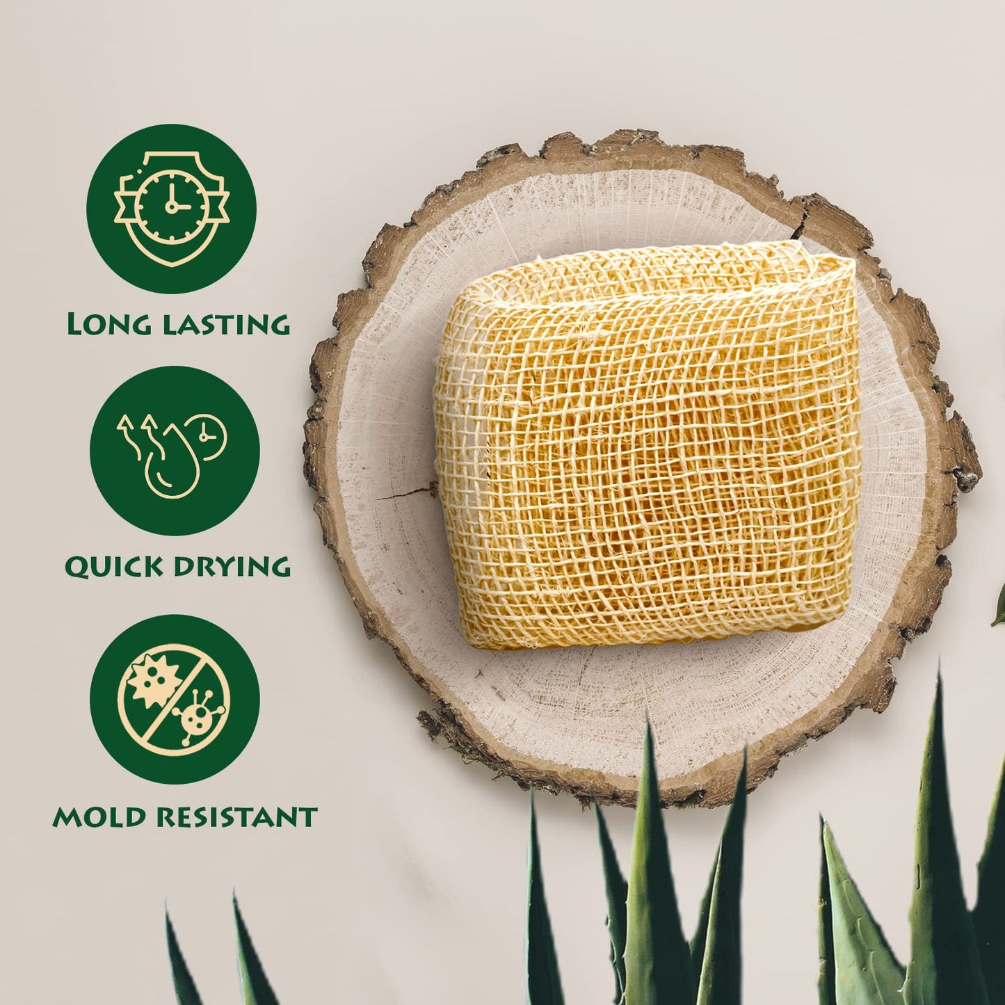 Ayate Washcloth, Face & Body Exfoliating Wash Cloth for Shower, Body Loofah Alternative, Scrub Towel, Resists Mold, Made from Agave Fiber