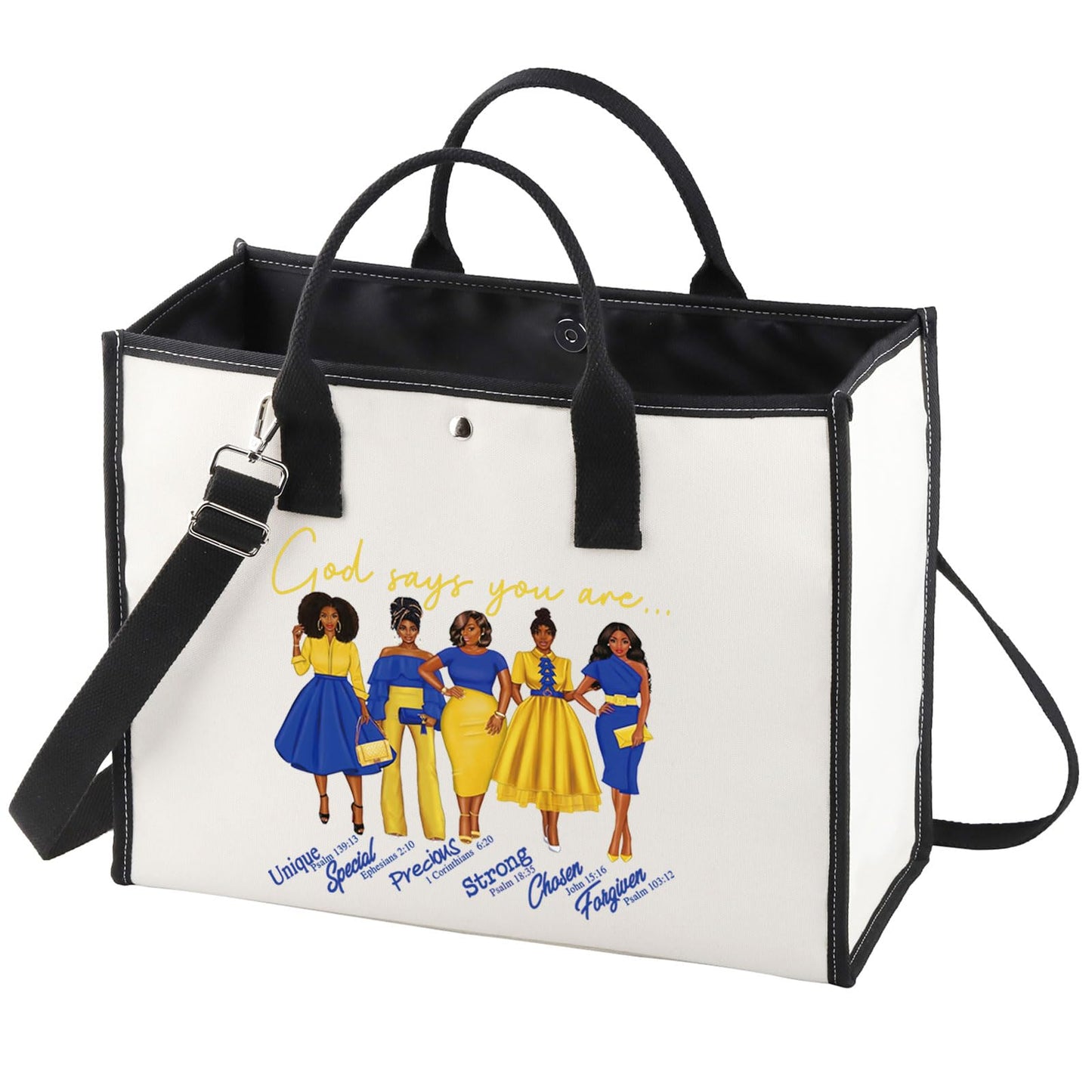 WZMPA SGR Cosmetic Makeup Bag Greek Sorority Gift God Says You Are Sorority Makeup Zipper Pouch Bag 1922 SGR Paraphernalia (God Says SGR-TB)