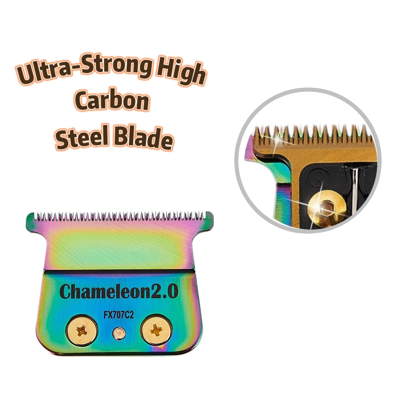 FX707Z Replacement Blades compatible with BaByliss PRO PRO FX787 & FX726 Trimmer Trimmer Blade,DLC 2.0 Trimmer Blade compatible with BaByliss Replacement Trimmer Blades(1 Pc)