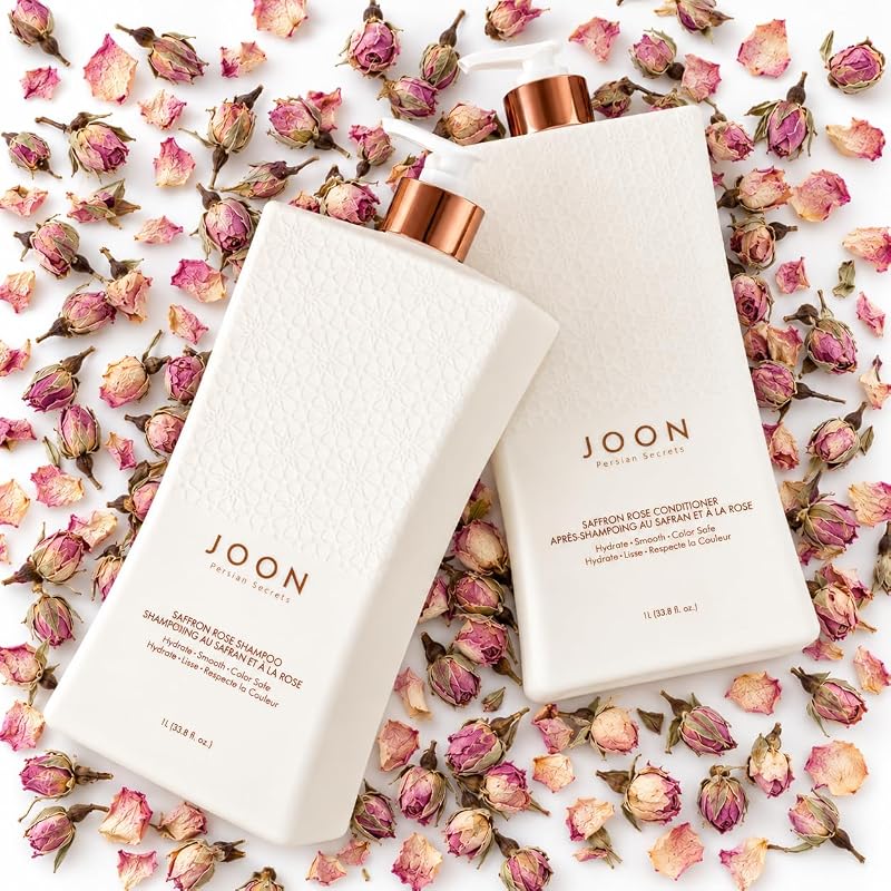 Joon Saffron Rose Conditioner | Pomegranate & Pistachio Oil 33.8 Fl Oz (Pack of 1) - Color Safe