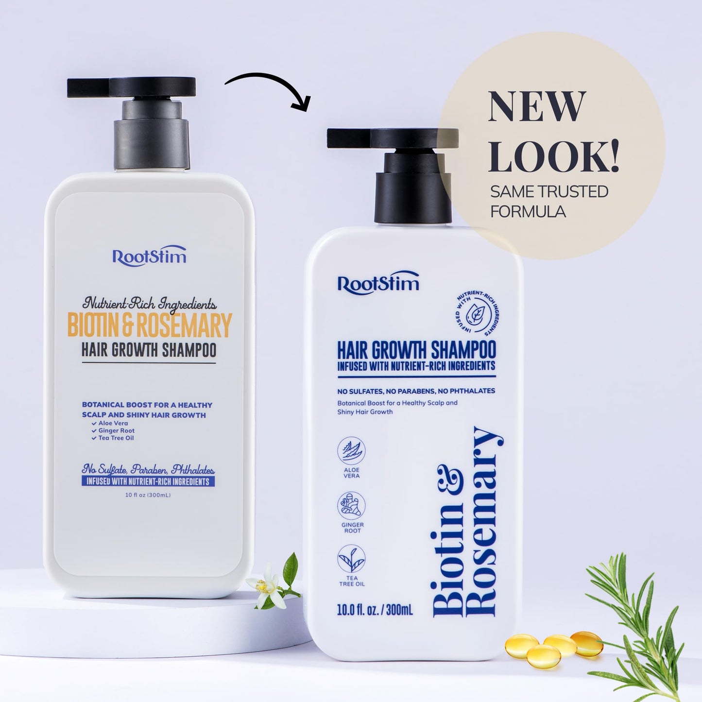 Biotin & Rosemary Shampoo for Hair Growth: Hair Loss Shampoo for Thinning Hair Infused with Natural Nutrient Rich Ingredients for Hair thickening Sulfate Free 10 fl oz