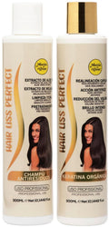Mania de Alisar Anti-Residue Shampoo and Brazilian Keratin Smoothing Treatment, 2 x 300 ml