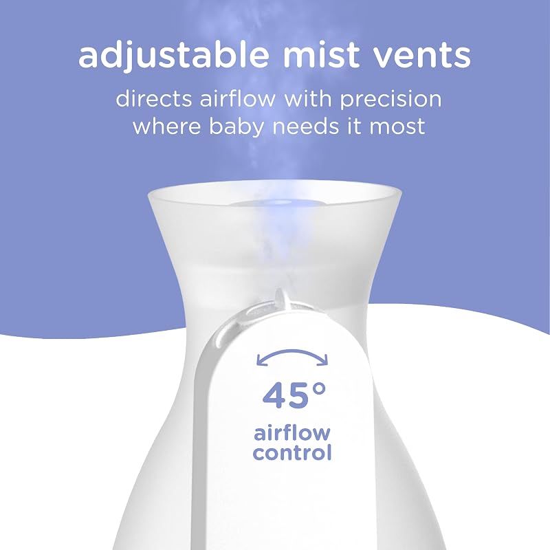 Ubbi Ultrasonic Humidifier — Top-Fill Design, Quiet Sleep