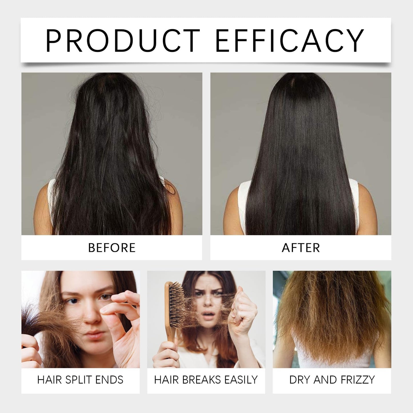 Keratin Revitalizing Cream, 10 Fl Oz Ungers Keratin Revitalizing Cream, Hair Smoothing Moisture Deep Conditioner, Hair Smoothing Leave-In Conditioner For Women (2pcs)