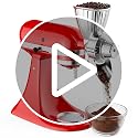 InnoMoon Metal Grain Mill Attachment for KitchenAid Mixer - Silver, 9 Grind Levels