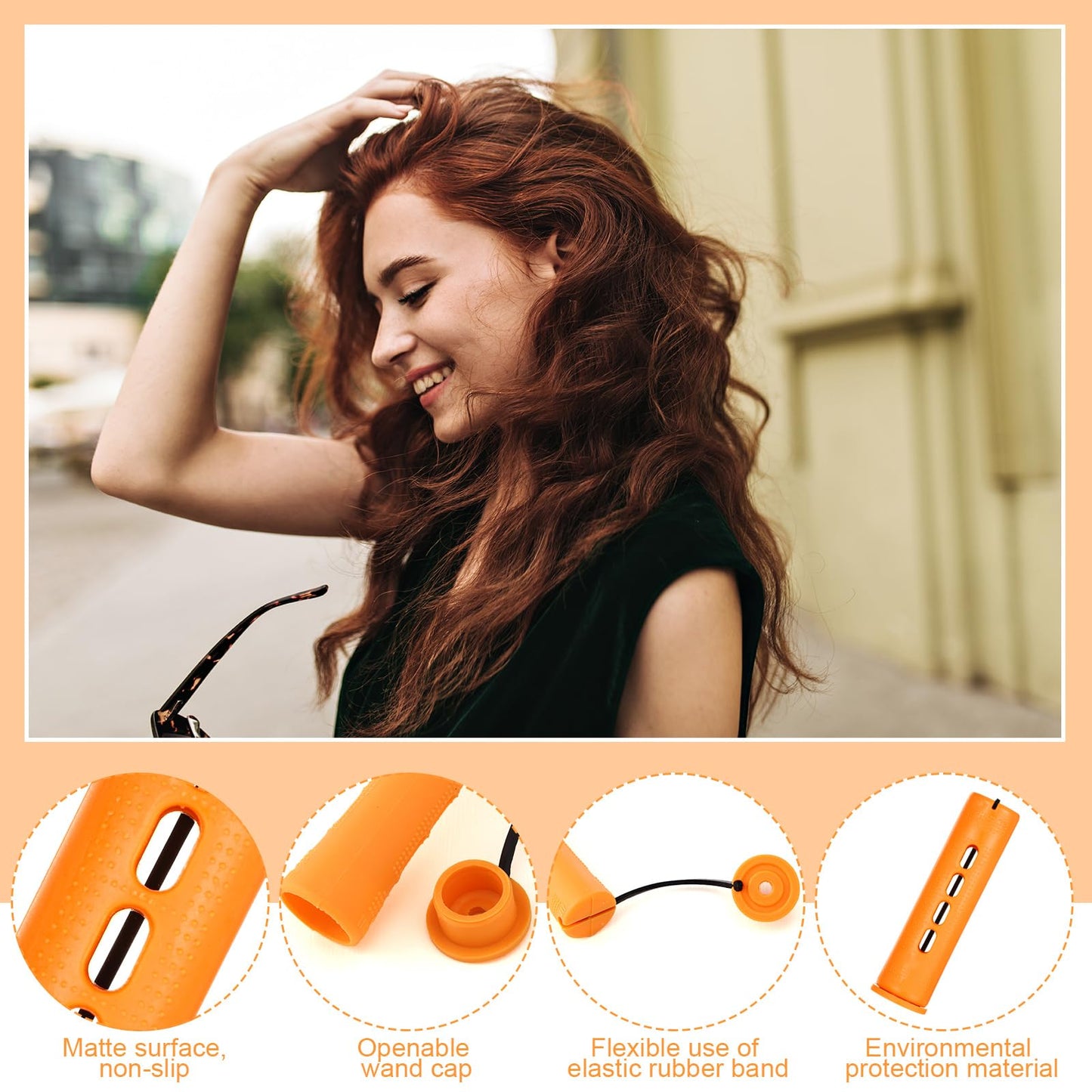 90 Pcs Hair Perm Rods Set, 6 Sizes Plastic Hair Curling Rods with Hair Clips Rat Tail Comb, Cold Wave Rods for Long Short Hair Hairdressing Styling Tools