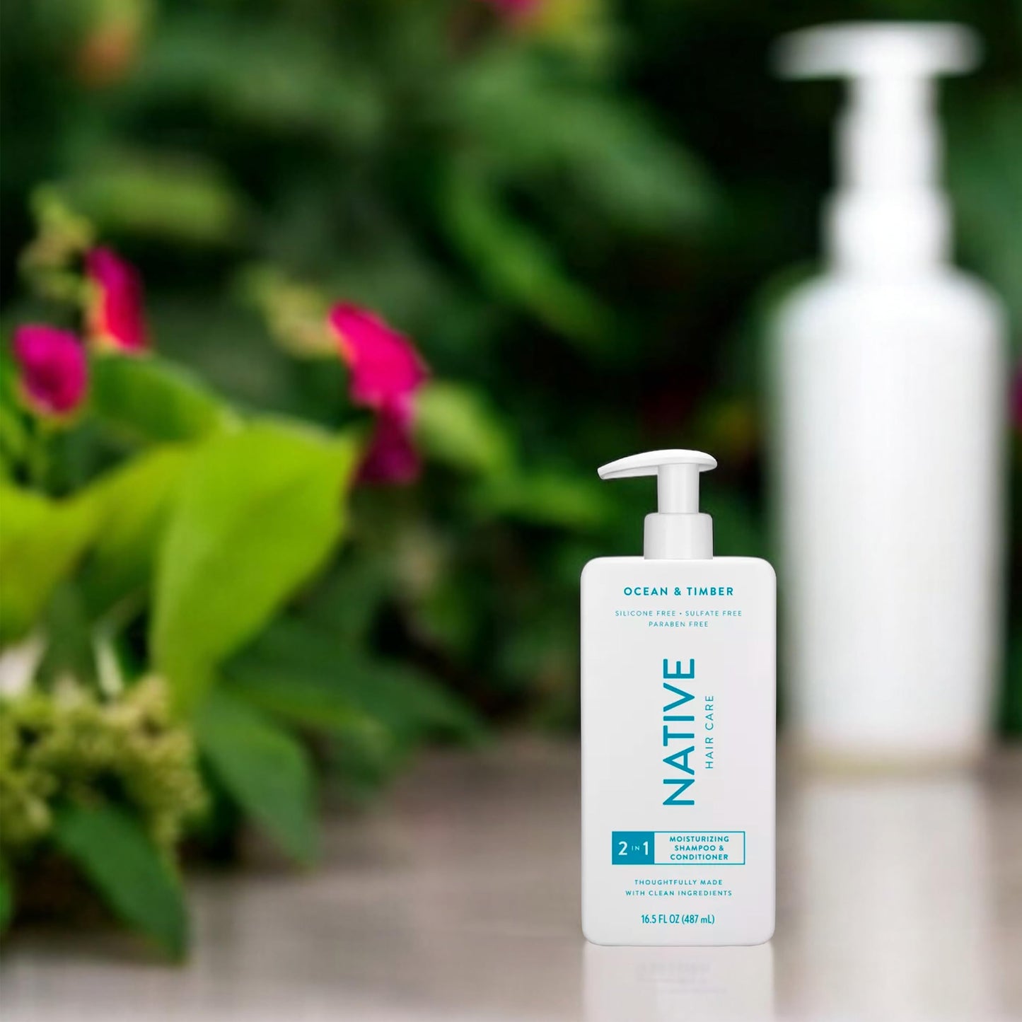 Native - 2-in-1 Shampoo & Conditioner Ocean & Timber - Contain Naturally Derived Ingredients | All Hair - Silicone, Sulfate and Paraben Free - Full & Thick - 16.5 FLOz - Pack Of 01