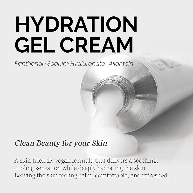 Hydration Gel Cream for Sensitive Skin | Panthenol & Hyaluronic Acid Moisturizer