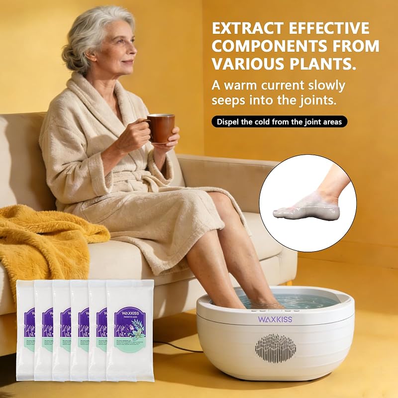 Paraffin Wax for Hands & Feet - 6 Pack Peppermint Cinnamon Scented for Spa & Home Use